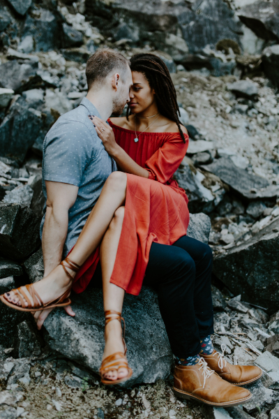Engagement shoot at Cascade Locks in the Columbia River Gorge, Oregon.
