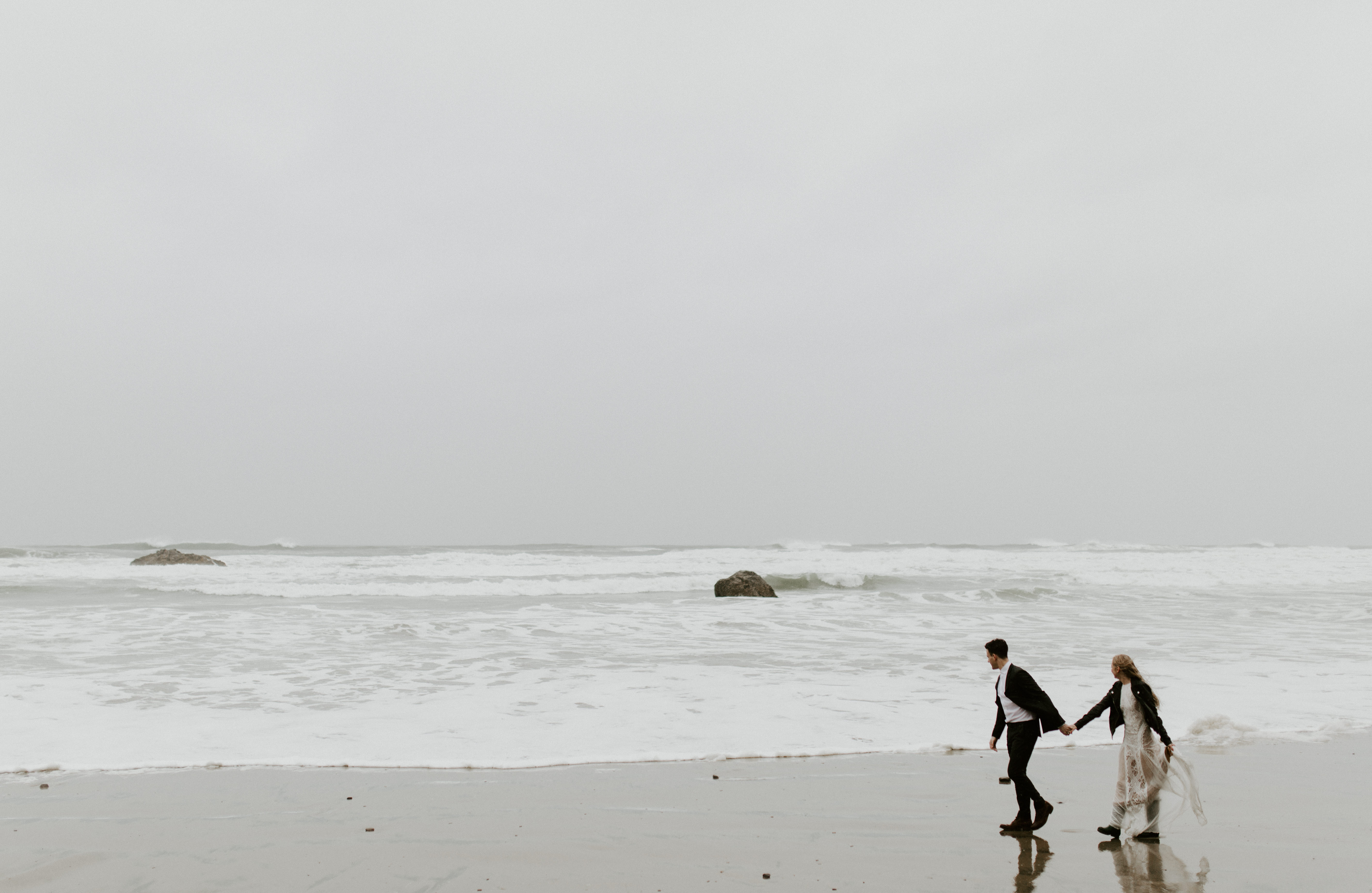 Hug Point Elopement Session in Oregon.