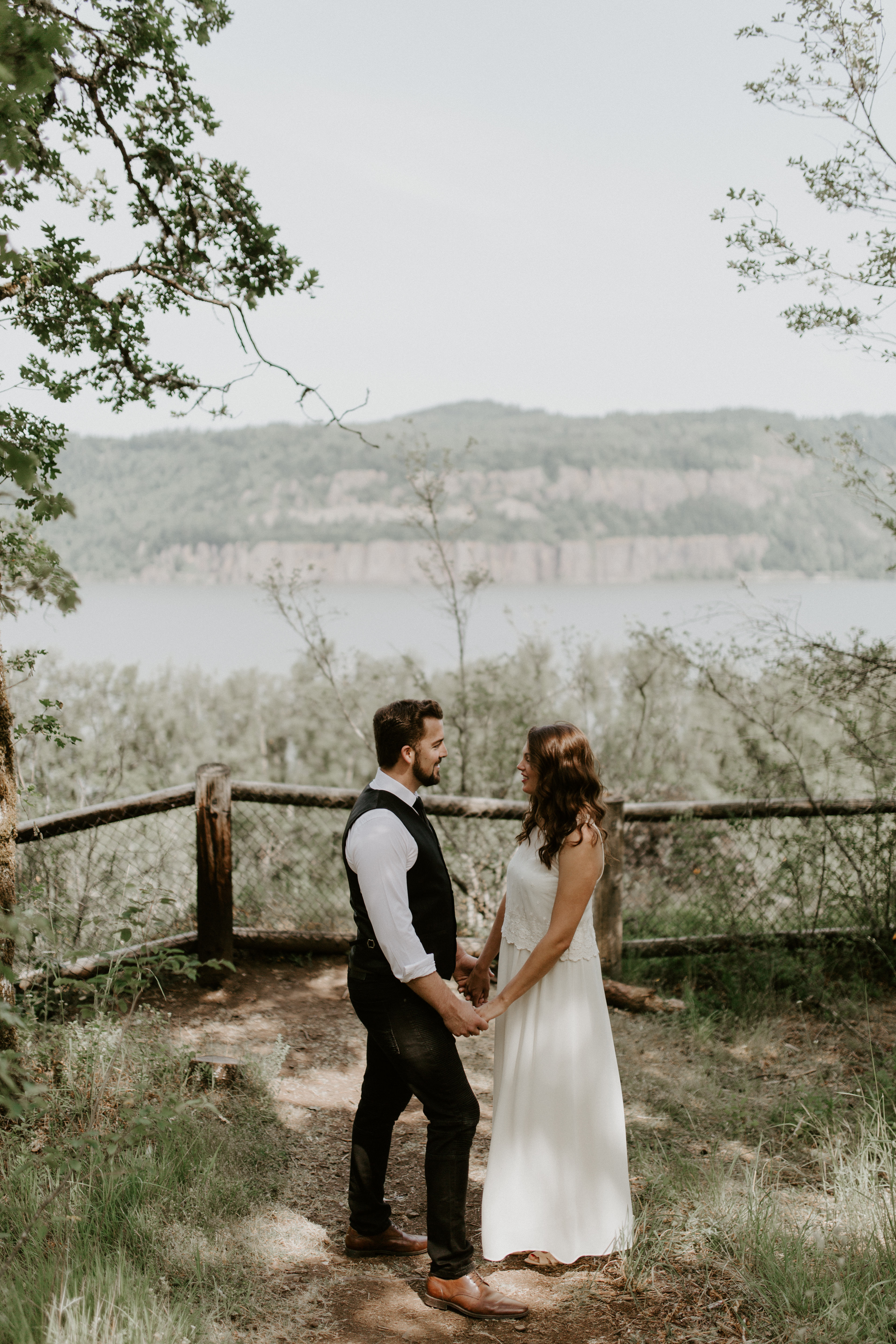 Bridal Veil Falls Elopement In Oregon Sienna Plus Josh