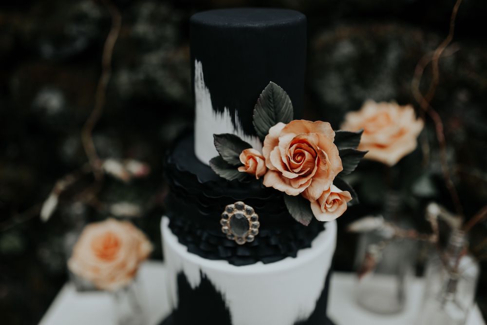 Gothic inspired elopement, Portland.