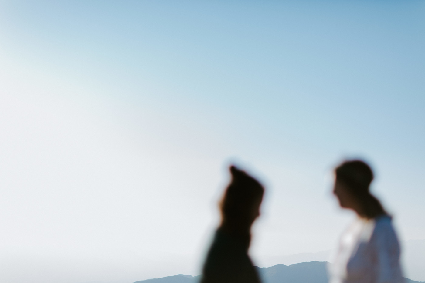 Madison and Becca speak at their elopement ceremony in Joshua Tree.