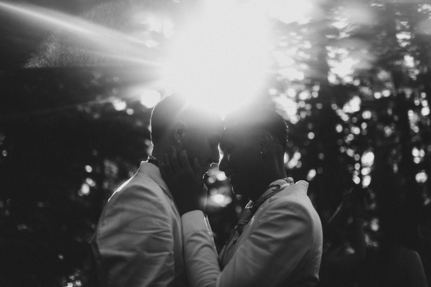 Fred and Brooks share a moment after their ceremony in Mount Rainier.
