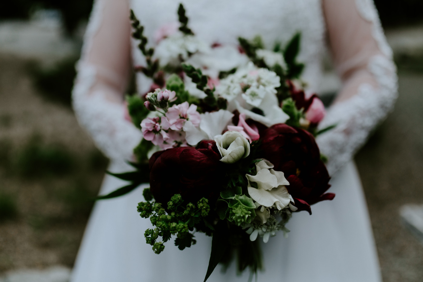 Elizabeth's flowers. Elopement photography at North Cascades National Park by Sienna Plus Josh.