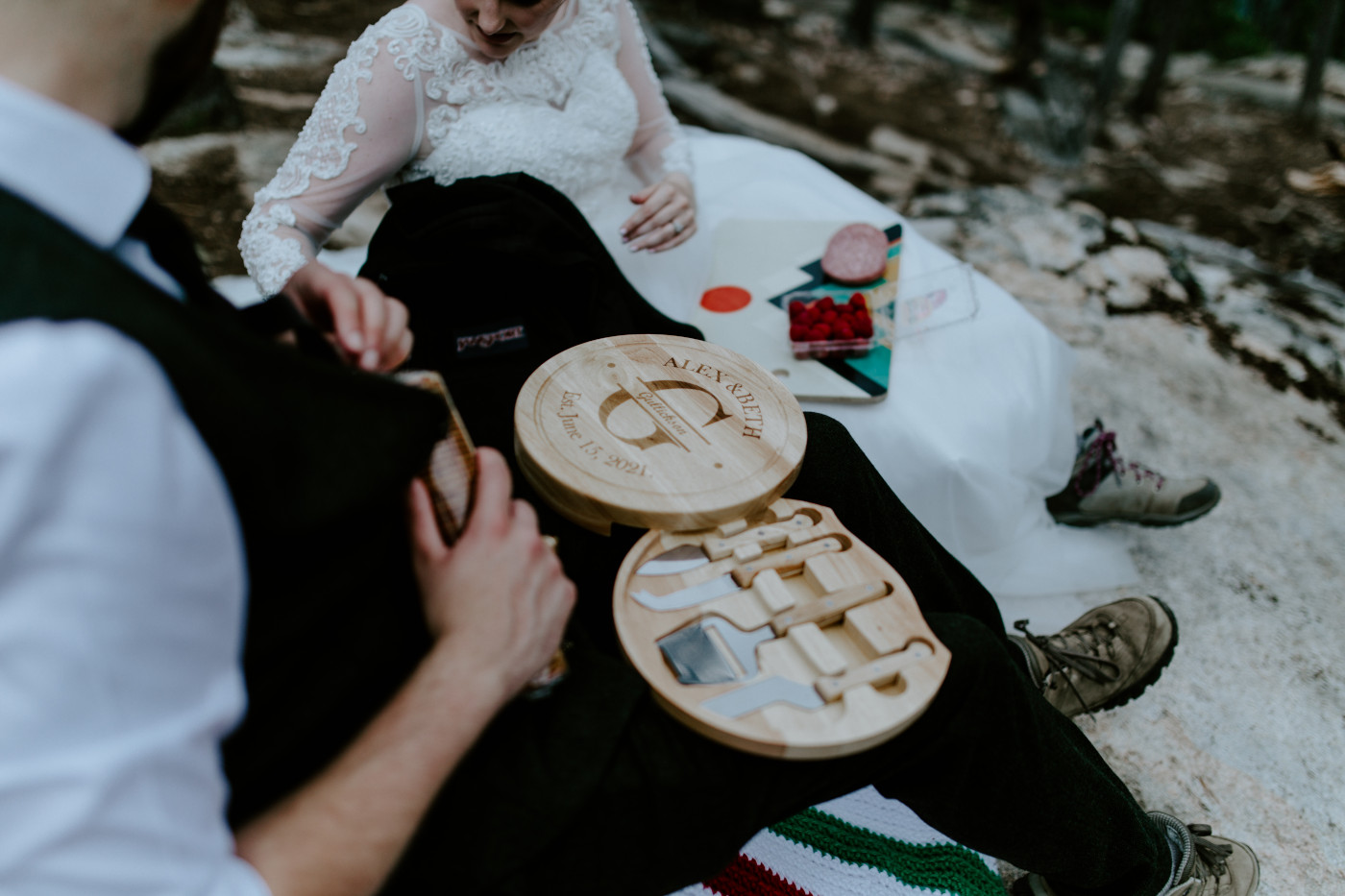 A view of the mountains. Elopement photography at North Cascades National Park by Sienna Plus Josh.