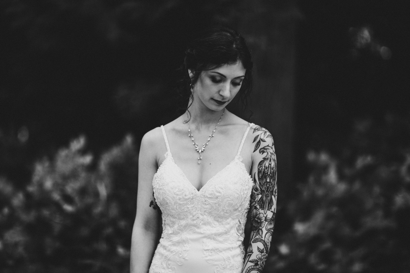 Adrielle gets ready before the elopement.